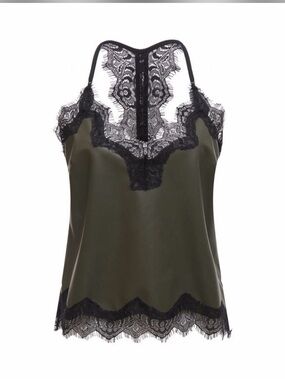 Gold Hawk Lace-Trim Cami